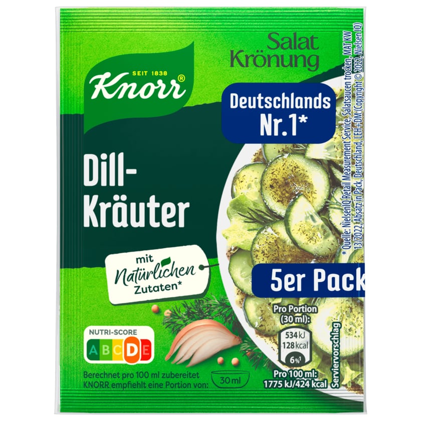 Knorr Salatkrönung Dill Kräuter Dressing 45g